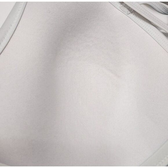 Victoria`s Secret PINK- M (D-DD)Aqua Blue Strappy Front Bikini Top & Bottom - Picture 7 of 9